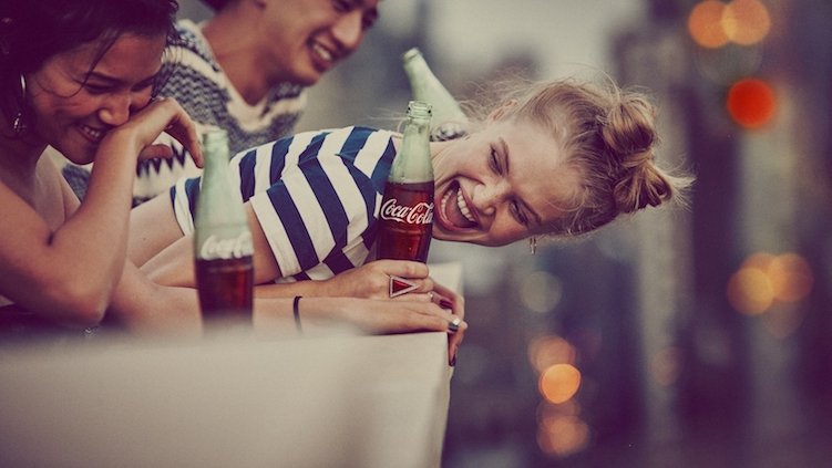 Coca-Cola advertising. Try...Feel!